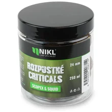 KAREL NIKL - Rozpustné Criticals boilies Scopex & Squid 24 mm 250 ml