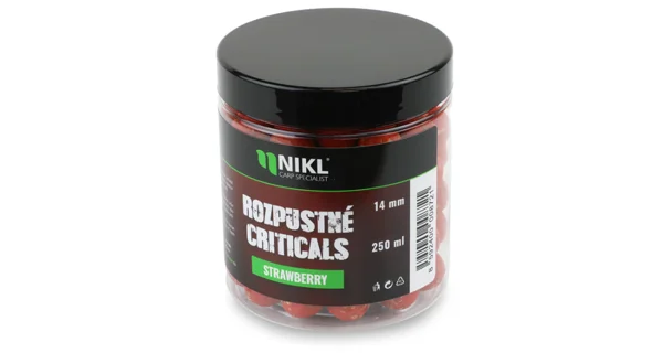KAREL NIKL - Rozpustné Criticals boilies Strawberry 14 mm 250 ml