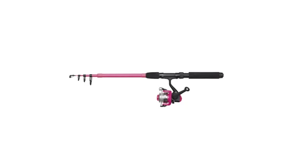 KINETIC - Detský set Prút Viking Tele Combo Fuchsia 1,65 m 4-21 g
