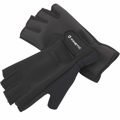 KINETIC - Rukavice Neoprene Half Finger Glove Black veľ. XL