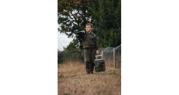 KORDA - Detská mikina Kids Core Hoodie Dark Olive 12-13 rokov