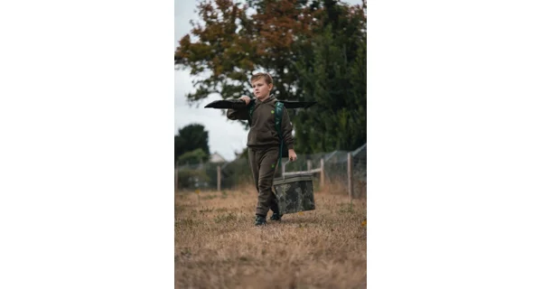 KORDA - Detská mikina Kids Core Hoodie Dark Olive 4-5 rokov