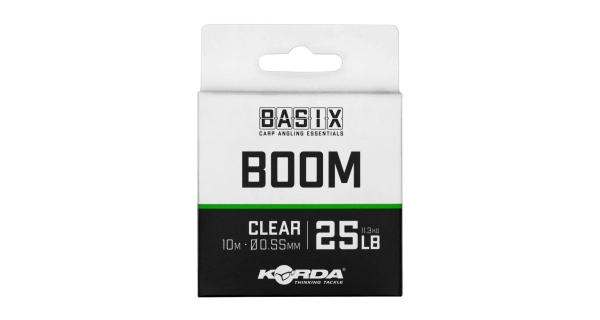 KORDA - Fluorocarbon Basix Boom 0,55 mm 25 lb 10 m