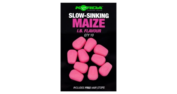 KORDA - Gumová nástraha Slow Sinking Maize IB Pink 10 ks
