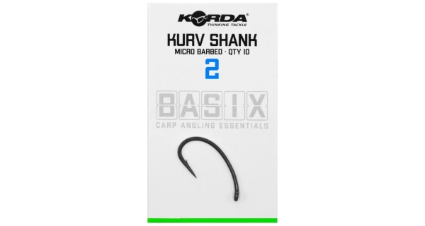 KORDA - Háčiky Basix Kurv Shank Micro Barbed veľ. 2 10 ks