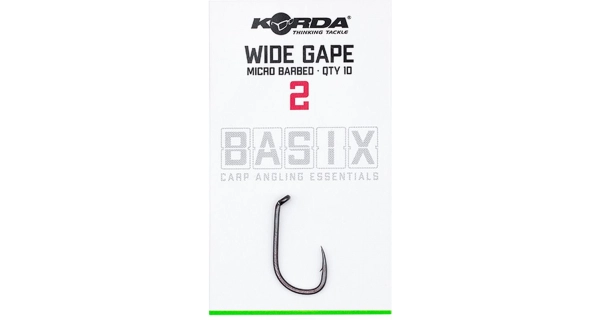 KORDA - Háčiky Basix Wide Gape veľ. 2 10 ks