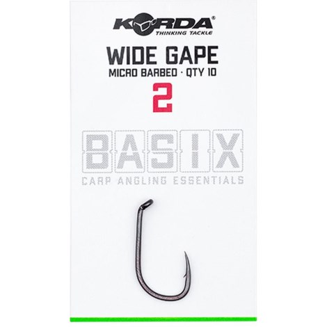 KORDA - Háčiky Basix Wide Gape veľ. 2 10 ks