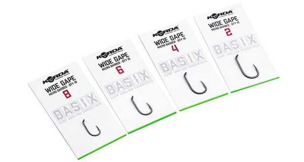 KORDA - Háčiky Basix Wide Gape veľ. 6 10 ks