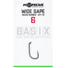 KORDA - Háčiky Basix Wide Gape veľ. 6 10 ks