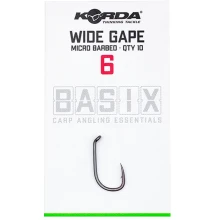 KORDA - Háčiky Basix Wide Gape veľ. 6 10 ks