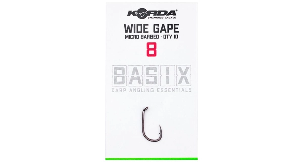 KORDA - Háčiky Basix Wide Gape veľ. 8 10 ks