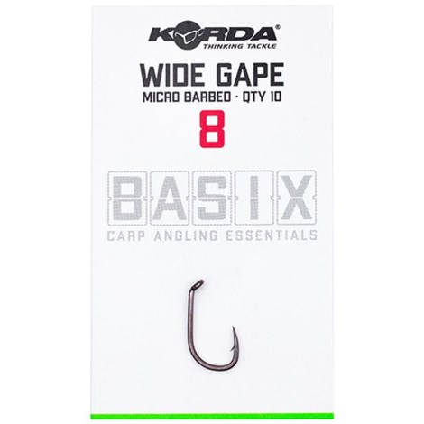 KORDA - Háčiky Basix Wide Gape veľ. 8 10 ks