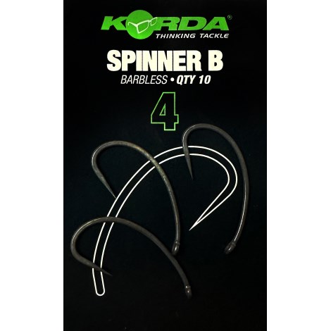 KORDA - Háčiky bez protihrotu Spinner B veľ. 4