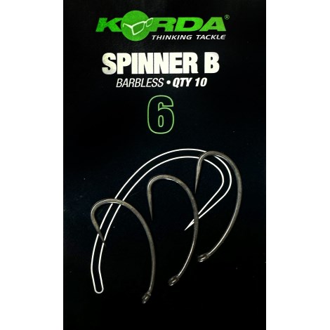 KORDA - Háčiky bez protihrotu Spinner B veľ. 6