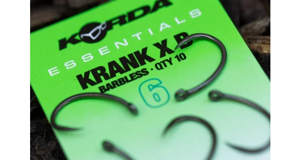KORDA - Háčiky Essentials Krank X Barbless veľ. 2 10 ks