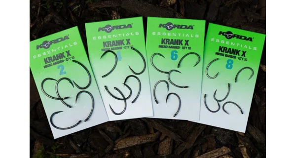 KORDA - Háčiky Essentials Krank X Barbless veľ. 4 10 ks