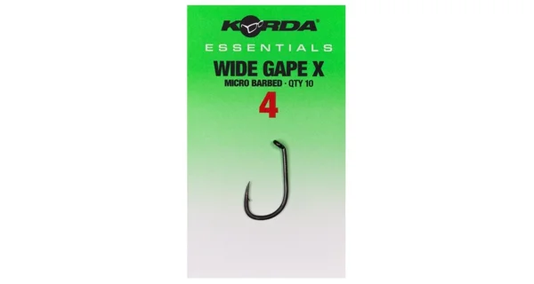 KORDA - Háčiky Essentials Wide Gape X Barbed veľ. 2 10 ks