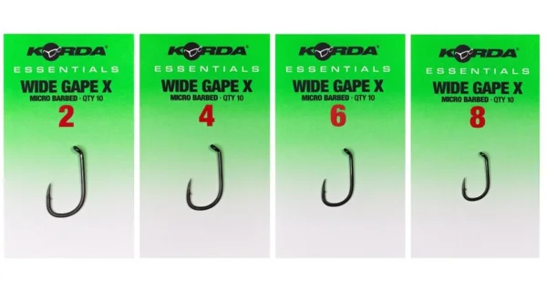 KORDA - Háčiky Essentials Wide Gape X Barbed veľ. 4 10 ks