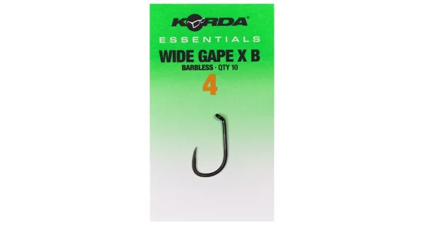 KORDA - Háčiky Essentials Wide Gape X Barbless veľ. 2 10 ks