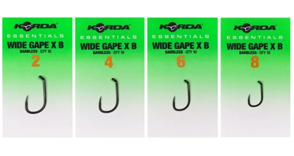 KORDA - Háčiky Essentials Wide Gape X Barbless veľ. 6 10 ks