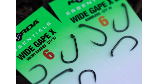 KORDA - Háčiky Essentials Wide Gape X Barbless veľ. 6 10 ks