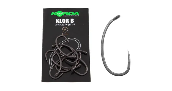 KORDA - Háčiky Klor Barbless veľ. 2 10 ks