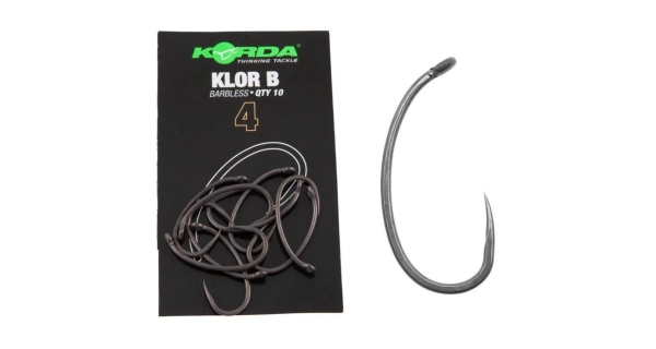 KORDA - Háčiky Klor Barbless veľ. 4 10 ks