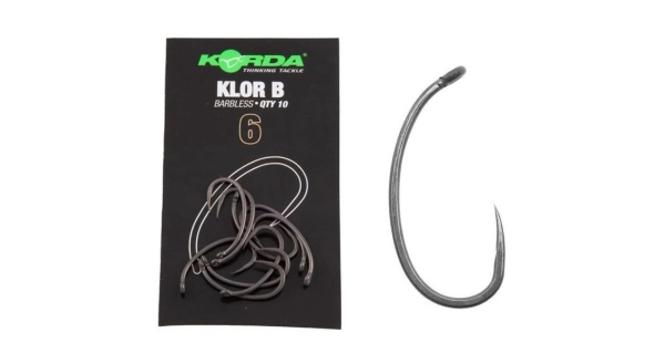 KORDA - Háčiky Klor Barbless veľ. 6 10 ks