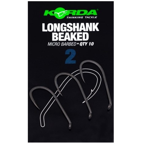 KORDA - Háčiky Longshank Beaked Barbed veľ. 2 10 ks