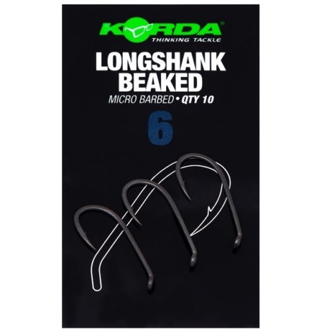 KORDA - Háčiky Longshank Beaked Barbed veľ. 6 10 ks