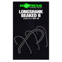 KORDA - Háčiky Longshank Beaked Barbless veľ. 2 10 ks