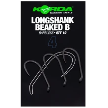KORDA - Háčiky Longshank Beaked Barbless veľ. 4 10 ks