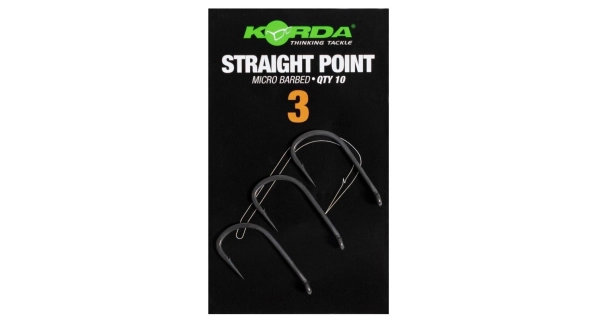 KORDA - Háčiky Straight Point Barbed veľ. 3 10 ks