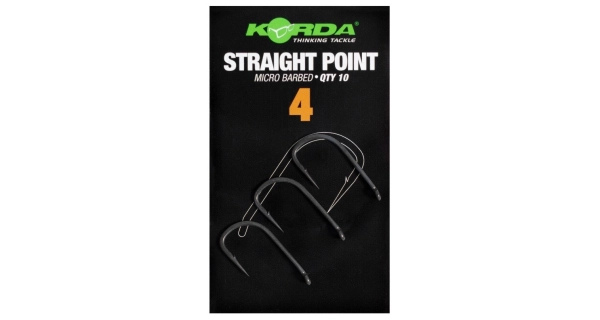 KORDA - Háčiky Straight Point Barbed veľ. 4 10 ks