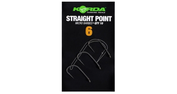KORDA - Háčiky Straight Point Barbed veľ. 6 10 ks