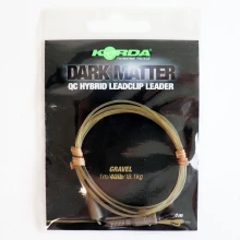 KORDA - Hotová montáž Dark Matter Leader QC Hybrid Clip Gravel 40 lb 1 m hnedá