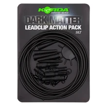 KORDA - Hotové montáže Dark Matter Lead Clip Action Pack Silt 5ks