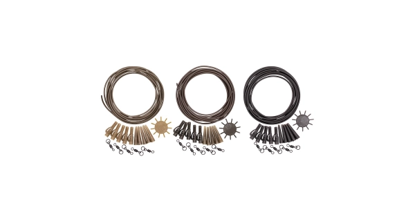 KORDA - Hotové montáže Dark Matter Lead Clip Action Pack Silt 5ks