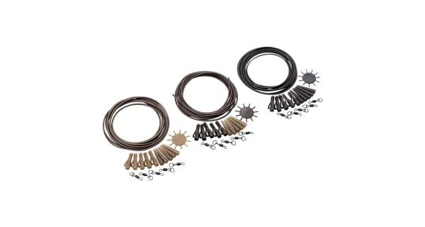 KORDA - Hotové montáže Dark Matter Lead Clip Action Pack Weed 5ks