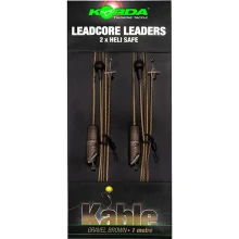 KORDA - Hotové montáže Leadcore Leader Heli Safe 1 m Gravel 2 ks