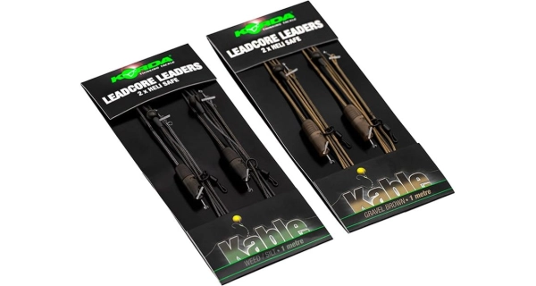 KORDA - Hotové montáže Leadcore Leader Heli Safe 1 m Gravel 2 ks