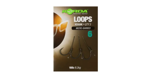 KORDA - Hotové náväzce Loop Rigs Krank veľ. 6 18 lb 3 ks