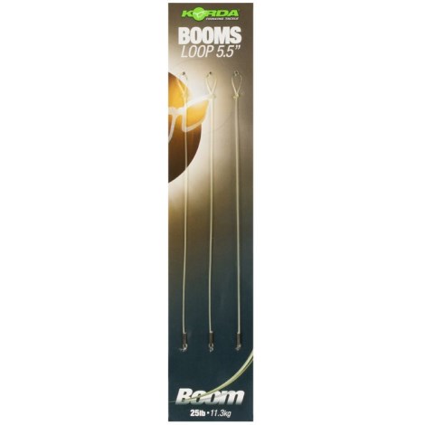 KORDA - Hotové náväzce Ready Tied Boom Loop 25 lb 5,5" 14 cm 3 ks