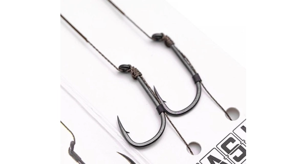 KORDA - Hotový náväzec Basix Hair rigs Wide Gape 8 18 lb 2 ks