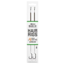 KORDA - Hotový náväzec Basix Hair rigs Wide Gape B 4 25 lb 2 ks bez protihrotu
