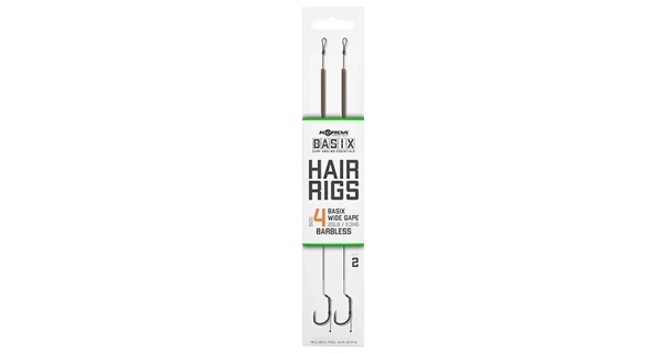 KORDA - Hotový náväzec Basix Hair rigs Wide Gape B 4 25 lb 2 ks bez protihrotu