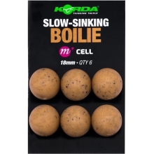 KORDA - Imitácia nástrah Plastic Wafter Slow-Sinking Boilie Link 18 mm 6 ks