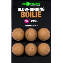 KORDA - Imitácia nástrah Plastic Wafter Slow-Sinking Boilie Link 18 mm 6 ks