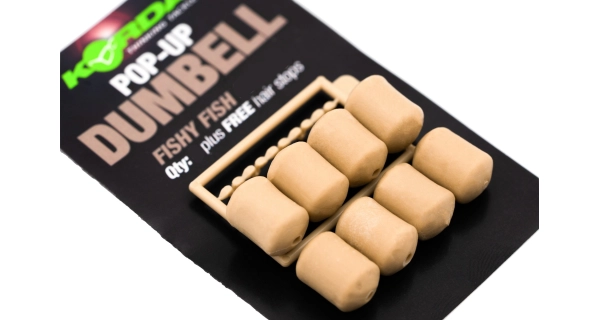 KORDA - Imitácia nástrah Pop-up Dumbell Fishy Fish Béžová 8 mm 10 ks