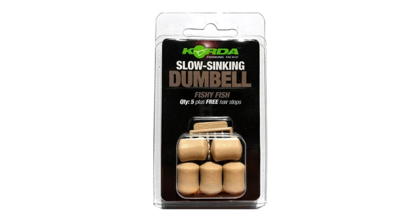 KORDA - Imitácia nástrah Pop-up Dumbell Fishy Fish Hnedá 16 mm 5 ks